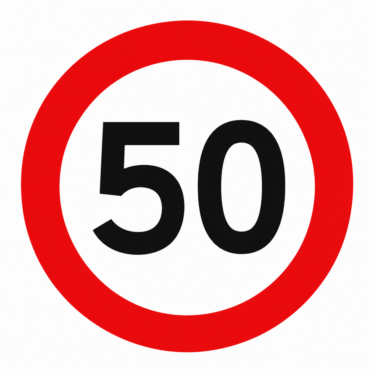 Señal Reglamentaria Velocidad Máxima (RR-1)