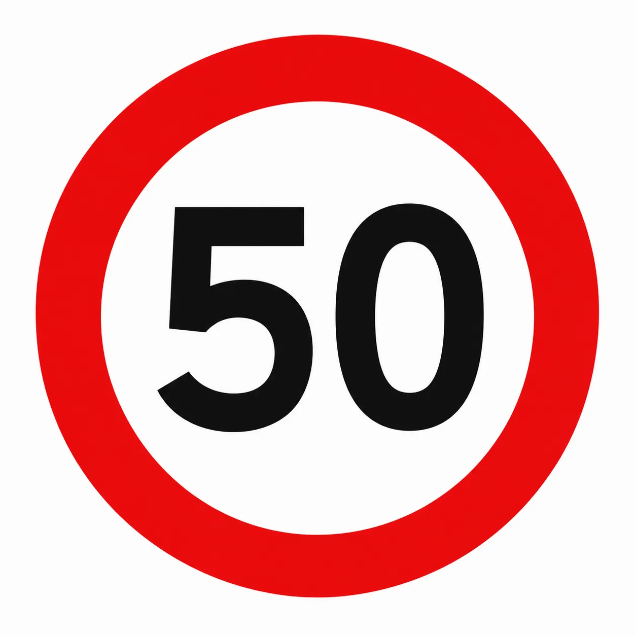 Señal Reglamentaria Velocidad Máxima (RR-1)